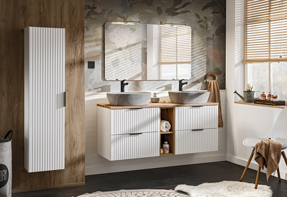 skrinky do kúpeľne adel white v modernom prevedení